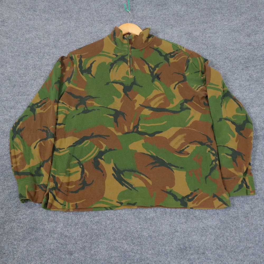Polo Ralph Lauren Estate Rib Camouflage 1/4 Zip Fleece Pullover Men's Size M
